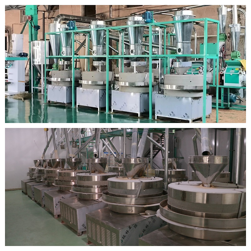 Stone flour mill unit